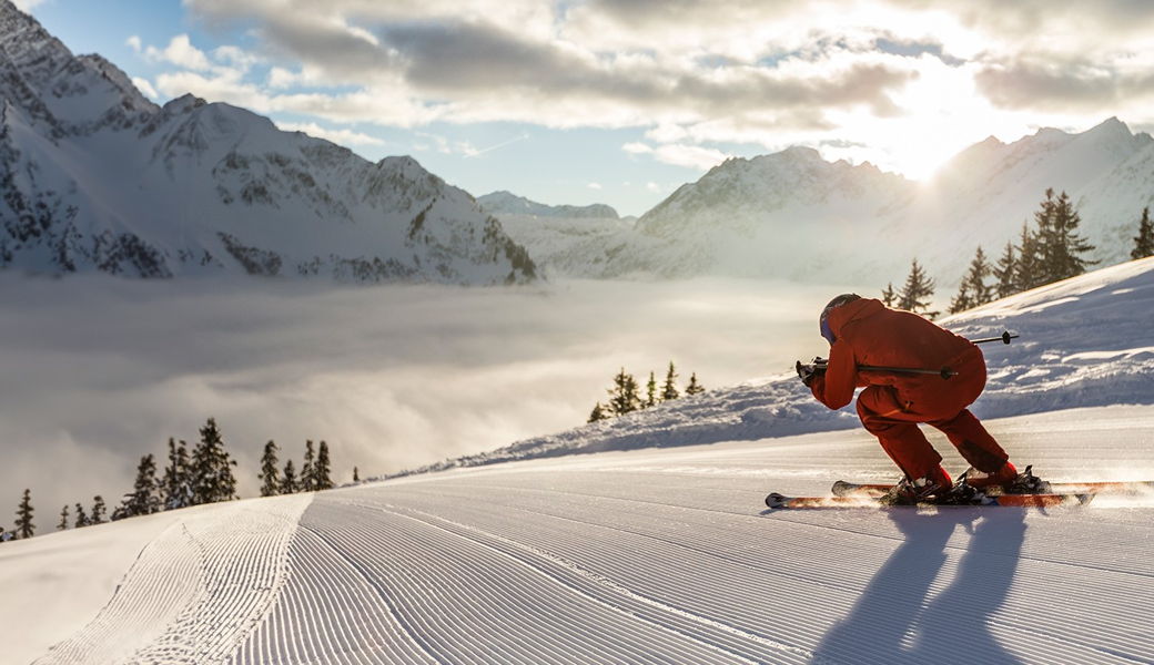 Skifahren in Riezlern, Kleinwalsertal