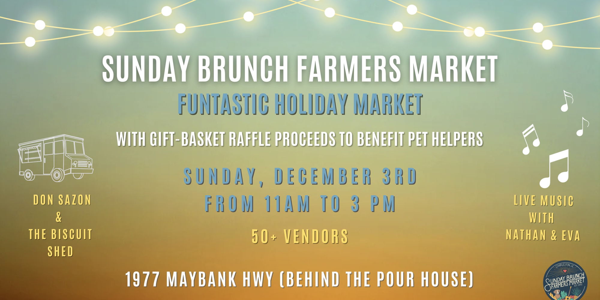 The Sunday Brunch Farmers Market Funtastic Holiday Market promotional image