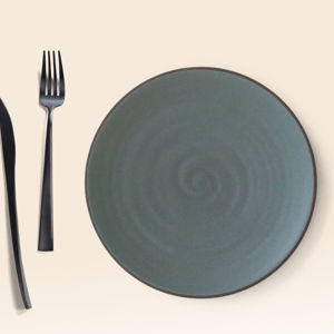 8.5" Coupe Salad Plate- Dark Brown | Moss