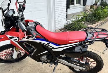 2017 HONDA CRF250L RALLY motorcycle for rent near Austin, TX