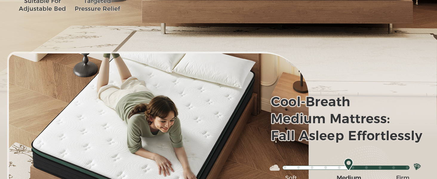 Inofia 4FT Small Double Mattress,12 Inch CloudLux Memory Foam Mattress with Pocket Sprung,Medium Firm with Tencel Fabric,Fire Resistant Barrier,Pressure Relieving,OEKO-TEX Certified(120×190×30cm)