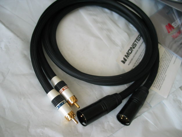 new 1m XLR / RCA monster cable M Series M1000i ultimate...