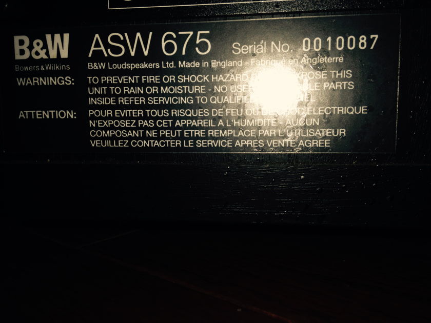 Bowers & Wilkins ASW-675  Subwoofer Like New For Sale