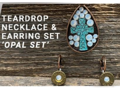 SA3 Teardrop Necklace/Earring set