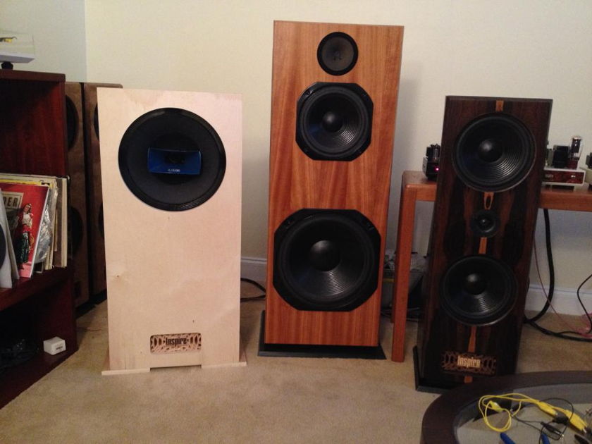 Inspire Prototype Open Baffle Speakers "One of a kind hand made speakers designed by Dennis Had"