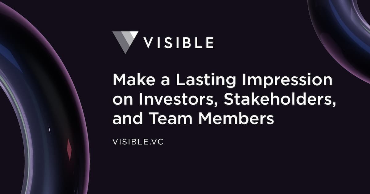 An investor relationship hub for best-in-class founders - Visible.vc