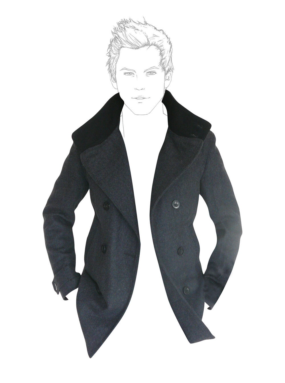 BARCELONA - Charcoal LEATHER and WOOL - Image 7