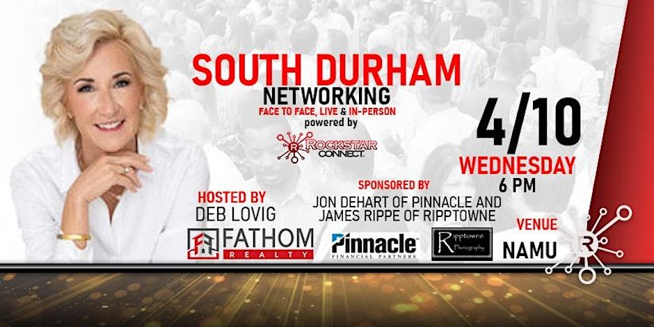 Free South Durham Rockstar Connect Networking Event (April, Durham NC) promotional image