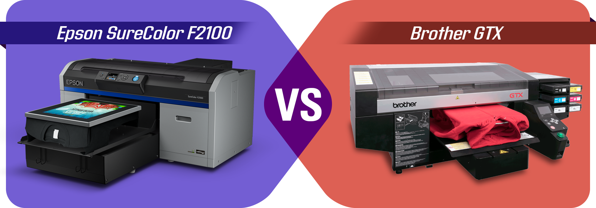 Epson SureColor F2100 vs Brother GTX