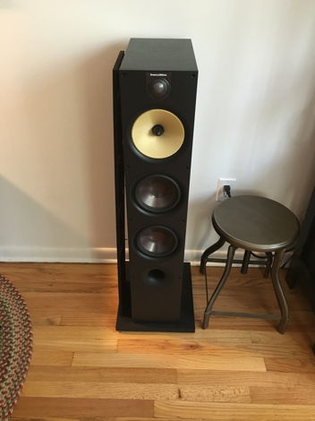 Bowers and Wilkins 683 S2 B&W tower speakers black ash