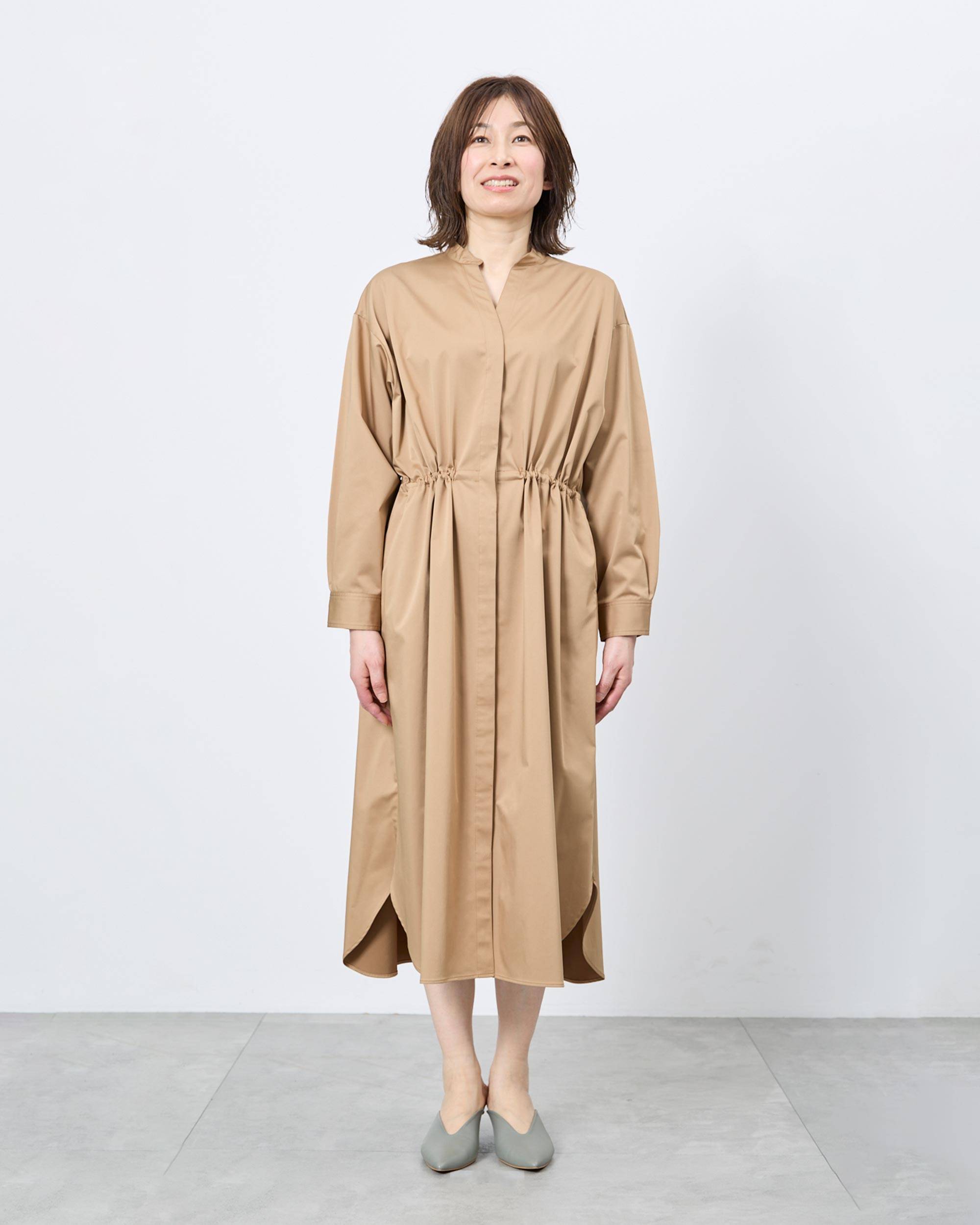 SOEJU ソージュ　リモンタコートワンピース　キャメル　M リモンタコートワンピース着用レビュー