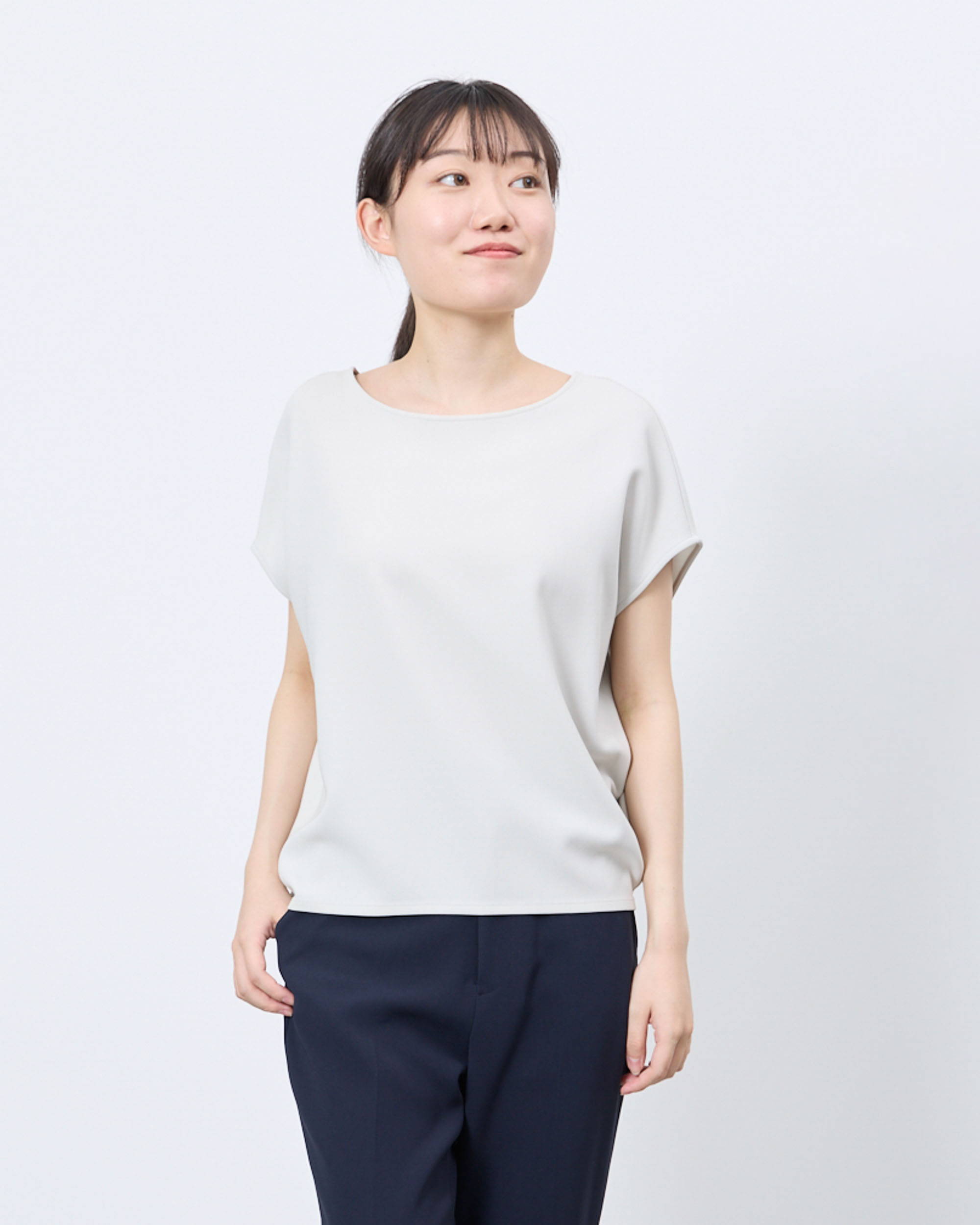 ソージュ　ショートスリーブコクーンブラウス　L.Glay M ショートスリーブコクーンブラウス - SOÉJU online store｜上質な大人