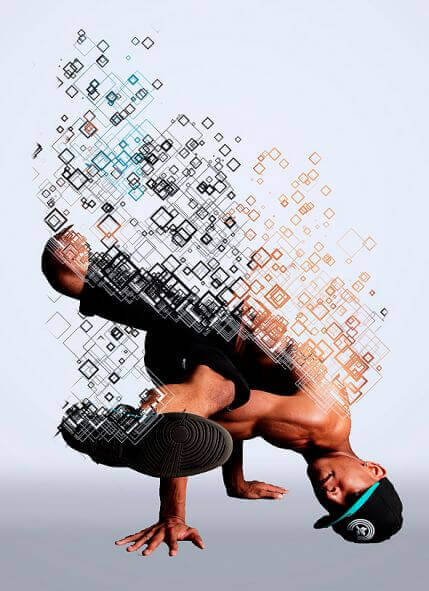 Square Ring Art Фотошоп экшен - убегающие квадратные линии