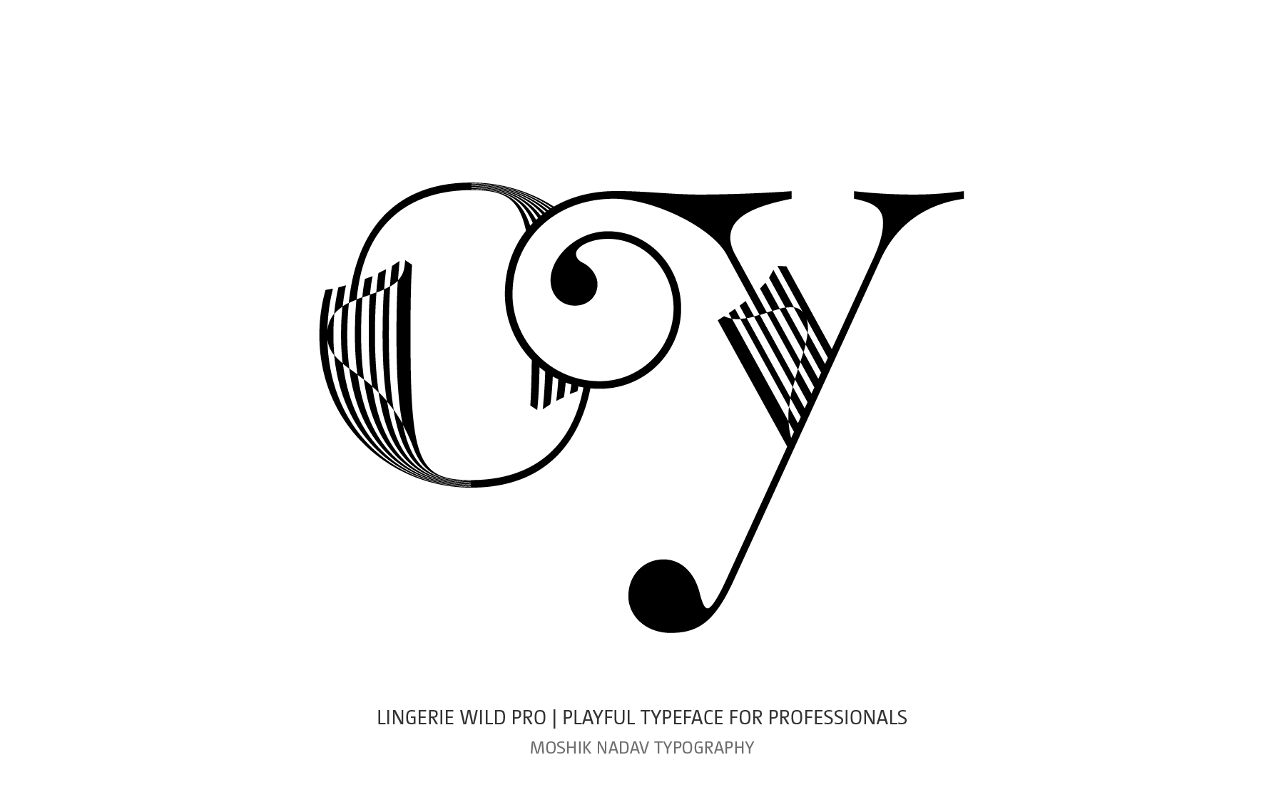 oy cool ligature by Moshik Nadav Fashion Typography