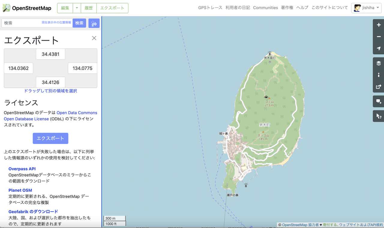 Export from OpenStreetMap