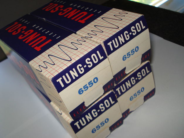 Tung-Sol 6550 quad, black flat plates, original 1960, P...