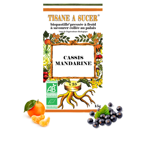 Johannisbeere & Mandarine Bio-Pastillen