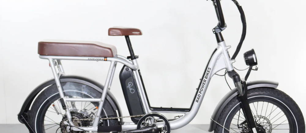 a Rad Power Bikes RadRunner Plus electric cargo bike