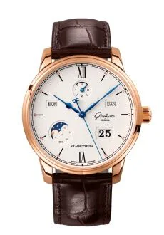 Senator Excellence Perpetual Calendar Red Gold / Silver / Alligator - Folding