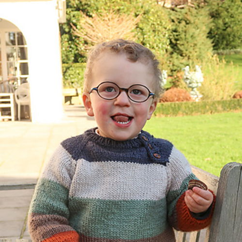 Paint Colorblock Boy Knit Sweaters