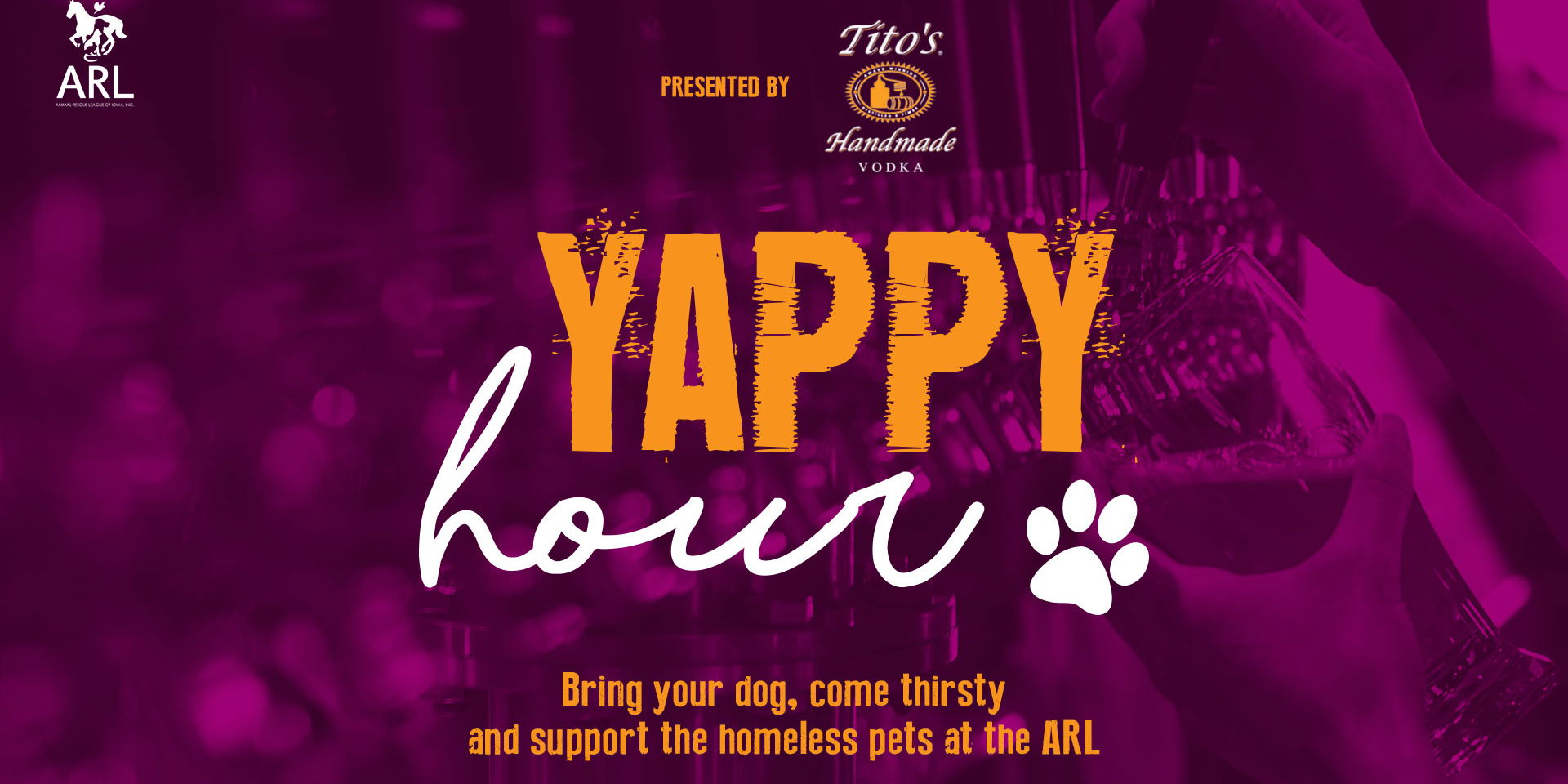 ARL Yappy Hour at Paws & Pints promotional image