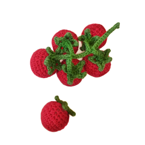 CHERRY TOMATEN Haakpatroon PDF - Haakpatroon Voedsel Amigurumi Voedsel Haak Tomaat Haak Groenten Voedsel Haakpatroon Tutorial