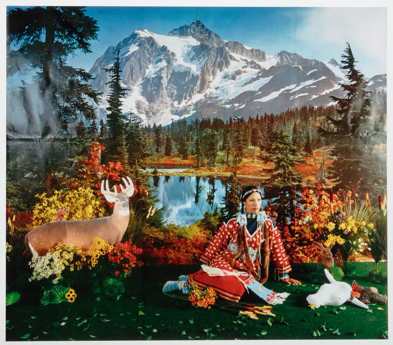 Wendy Red Star, Indian Summer—Four Seasons, 2006, Archival pigment print on sunset fiber rag, 23 x 26 in. (58.4 x 66 cm), Gift of Loren G. Lipson, M.D., 2016  2016.46.1.1, Collection of The Newark Museum of Art