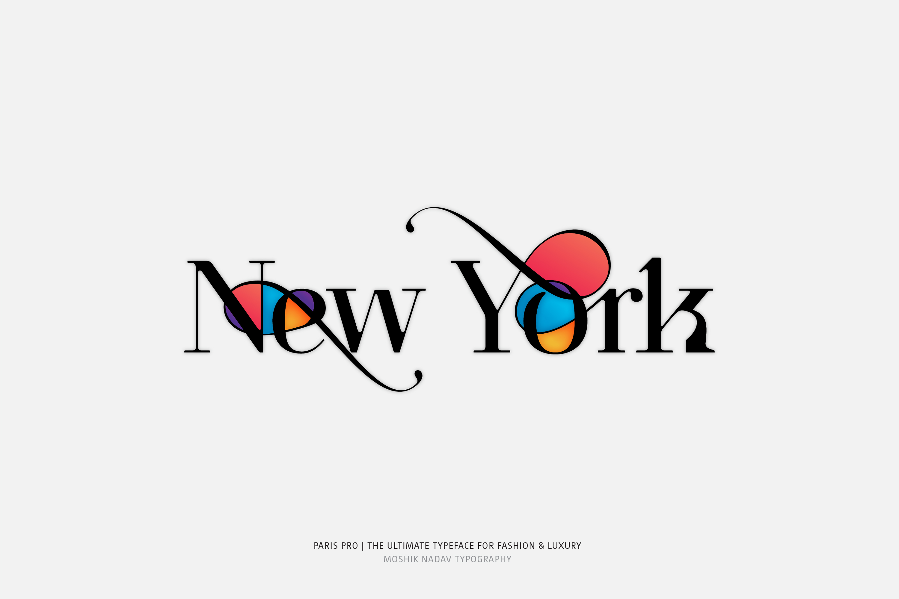 New York Typography, New York fonts, NYC Typography, Paris Pro Typeface, Moshik Nadav, Cool fonts, The ultimate fashion fonts, Vogue fonts, Elle magazine fonts, Fashion magazines fonts