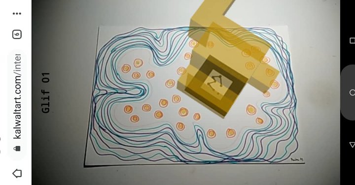 Glif series of drawings with Augmented Reality by Walter Perdan