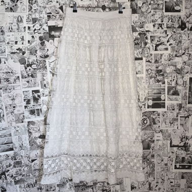 Cottagecore whimsical lace skirt