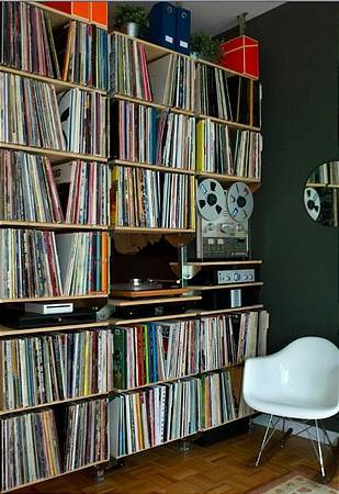 Wall of vinyl