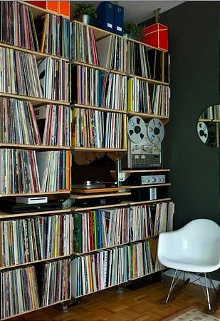 Wall of vinyl