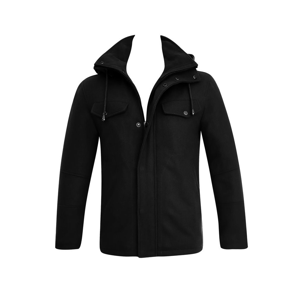 MELBOURNE - Black WOOL and CASHMERE