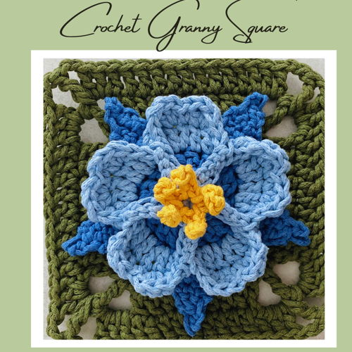 Häkel-E-Book „Granny Squares“ mit Blumenmustern: 20 wunderschöne Blumenmuster + Bonus-Quadrat