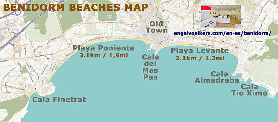  Benidorm, Costa Blanca
- best map of benidorm beaches