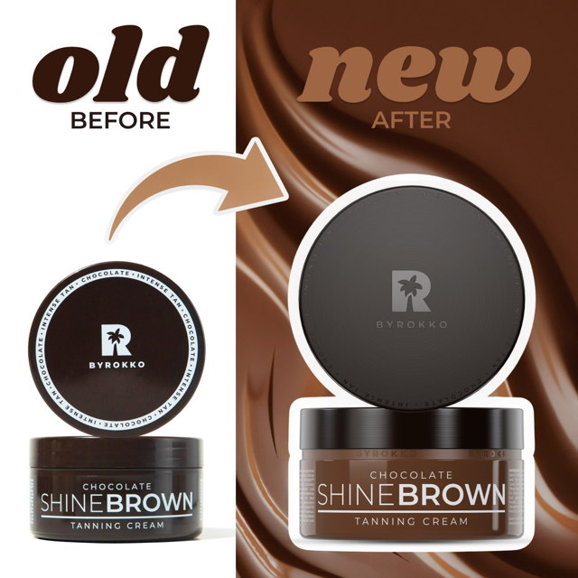 Collana premium rich cream New SALE ① Cremă bronzanta intensă Shine Brown Chocolate - BYROKKO
