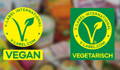 vegane und vegetarische Weinlabels