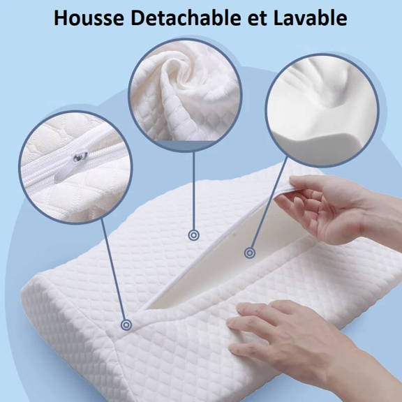 Coussin Cervical, Oreiller Ergonomique, Coussin Memoire de Forme, Oreiller Cervical, Oreiller Cervical Orthopedique, Oreiller Memoire de Forme, Coussin Memoire de Forme, Oreiller Cervical