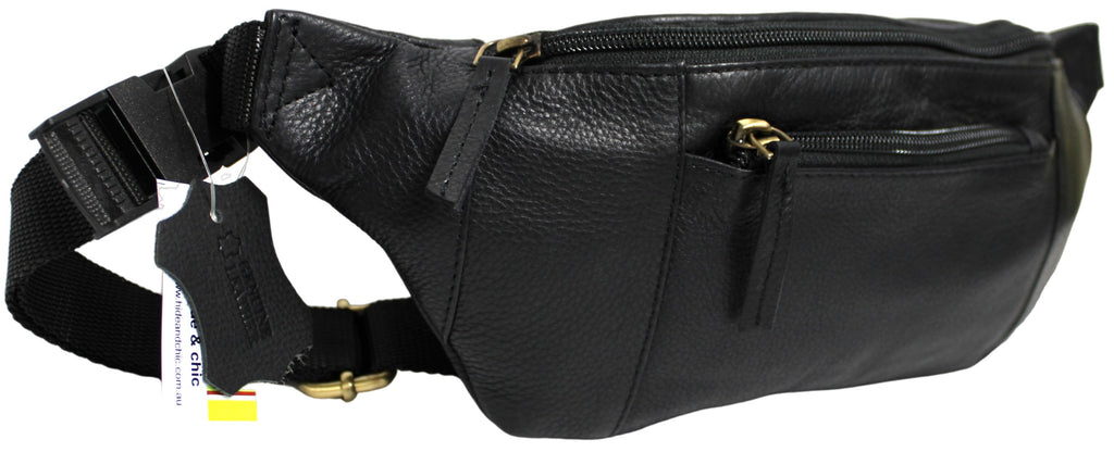 Quality Full Grain Hunter Leather Waist Bag Style 72003 - Image 11