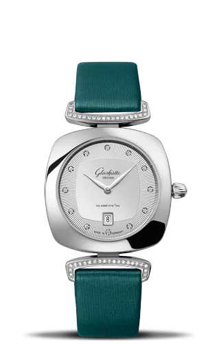 Pavonina Date Stainless Steel / Diamond / Silver / Calf