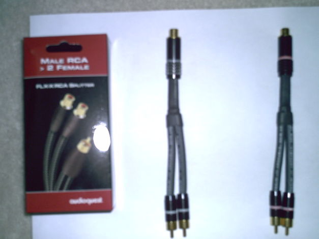 STRAIGHT WIRE, AUDIOQUEST RCA Y Cables (splitters)