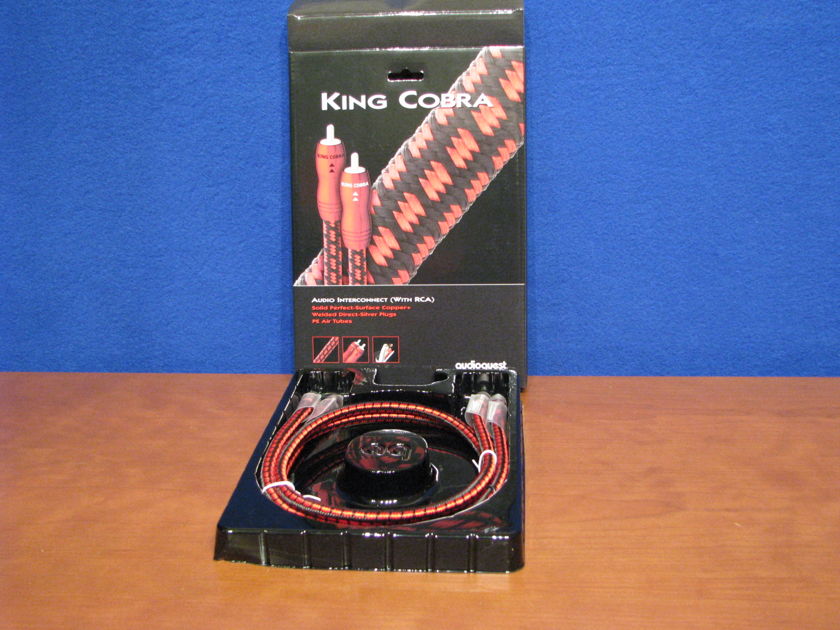 Audioquest King Cobra RCA 1 meter This cable is NEW in the box Great value in an Audioquest cable
