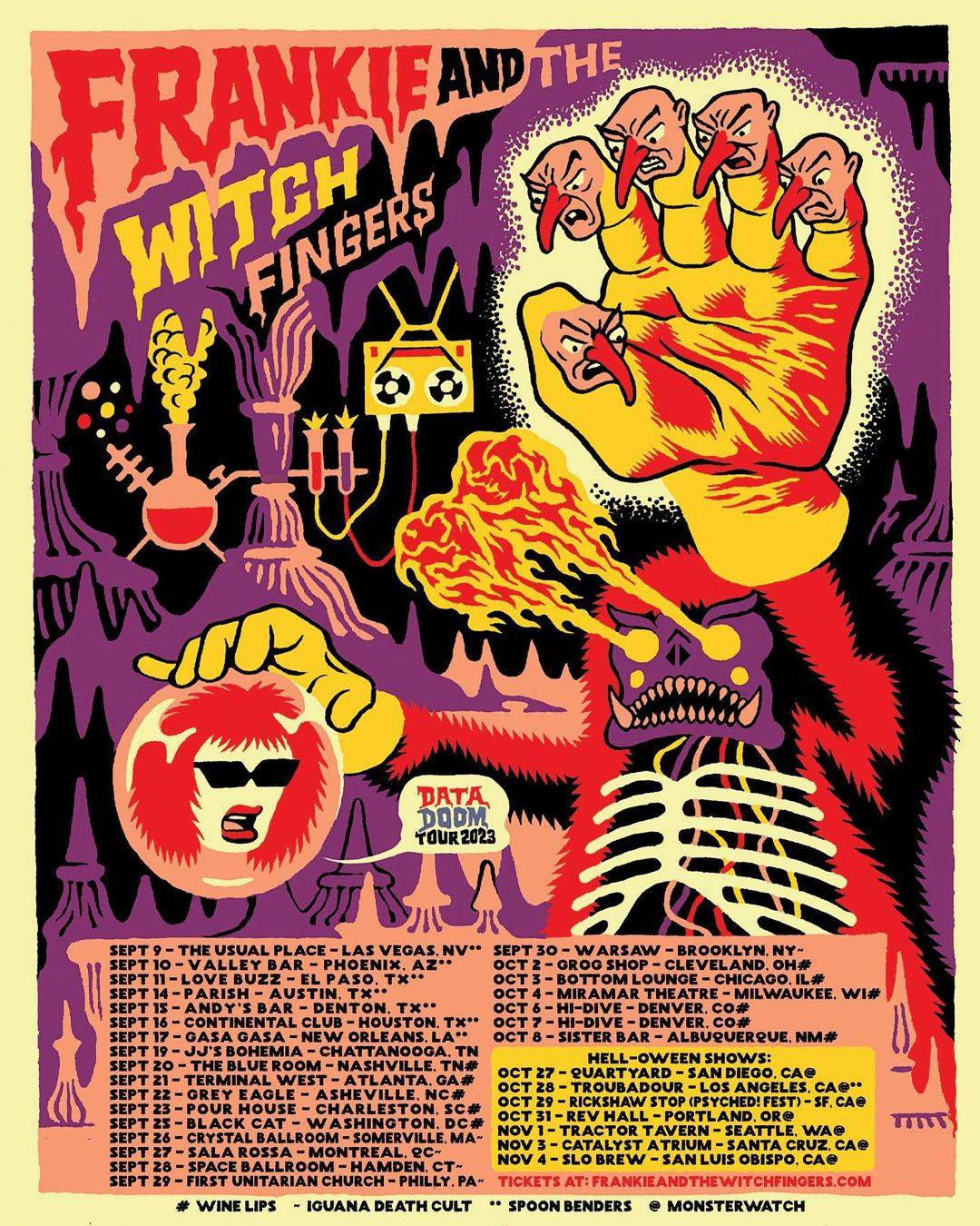 frankie and the witch fingers tour