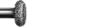 rounded wheel bur