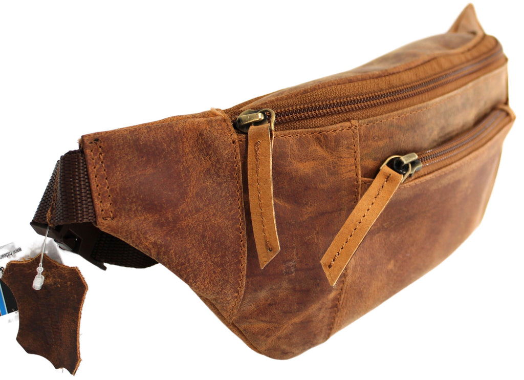 Quality Full Grain Hunter Leather Waist Bag Style 72003 - Image 10