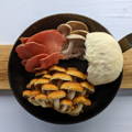 mushroom varieties in a saucepan