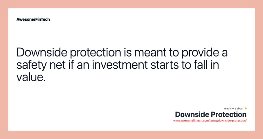 Downside Protection strategies