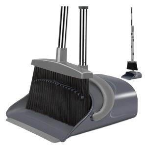Broom and Dustpan Set with Long Handle