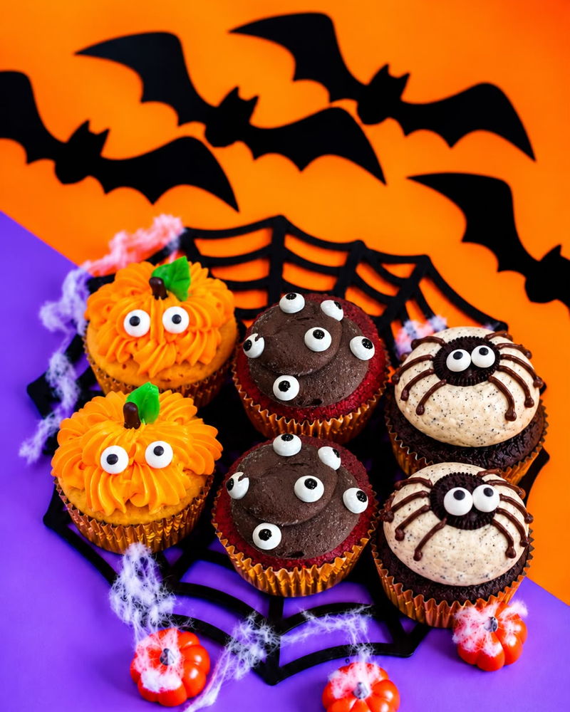 Trick or Treat Halloween Cupcakes