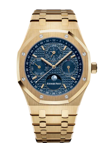 Royal Oak Perpetual Calendar 41 Yellow Gold / Blue